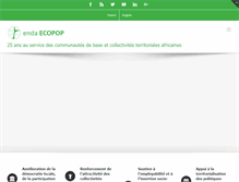 Tablet Screenshot of endaecopop.org